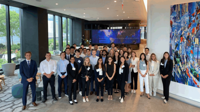 Schroders (SDR.L) 2022 Intern Class in the Hudson Yards office