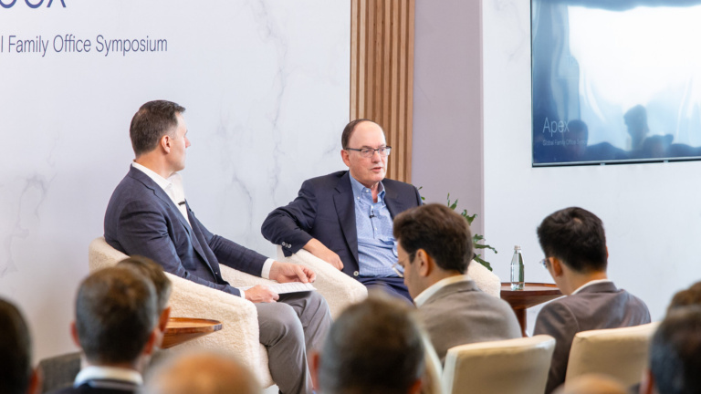 Prasetyo Wijaya speaking at a Goldman Sachs conference